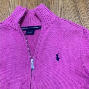 ralph lauren zip up sweater women's